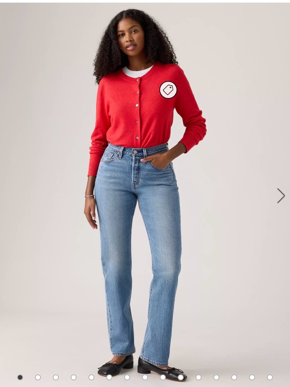 Levi's 501 Curve Straight Leg Jeans